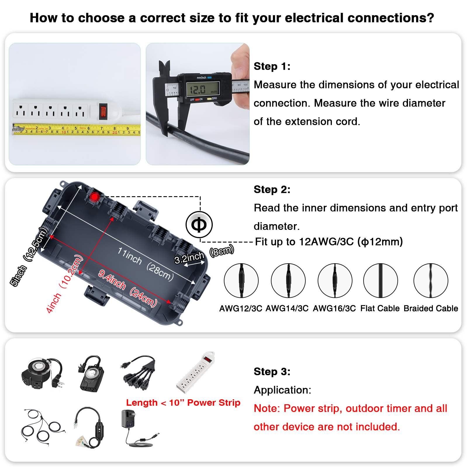 Weatherproof Extension Cord Co - огляд і ціна Outdoor Use Power Strip