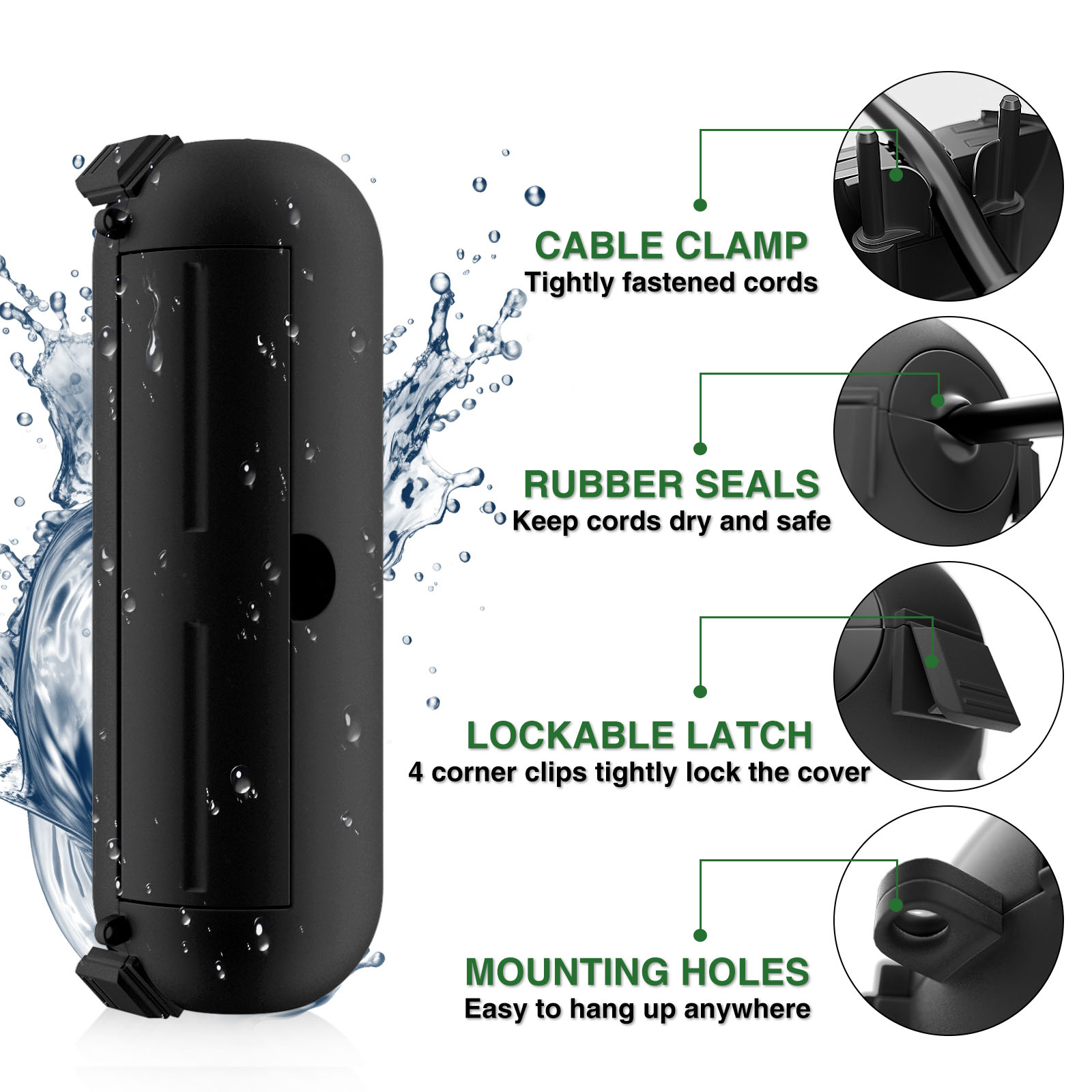 Small IP44 Waterproof Outdoor  - огляд і ціна Outdoor Use Power Strip