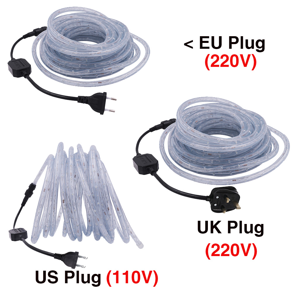 220V 110V Rainbow Tube Rope Li - огляд і ціна Outdoor Power Strip Weatherproof